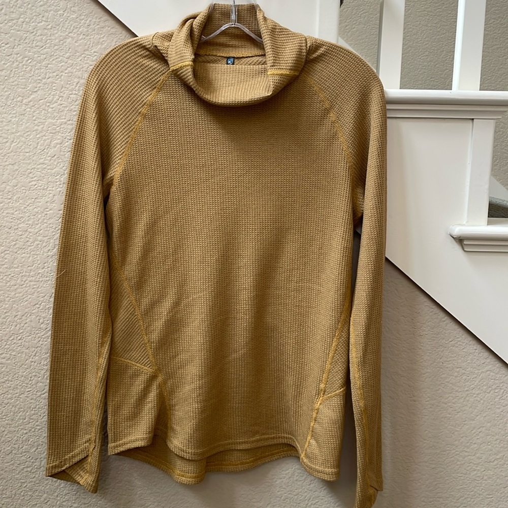 Kuhl Petra waffleweave turtle neck